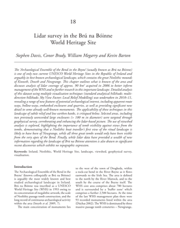 18 Lidar Survey in the Brú Na Bóinne World Heritage Site 227