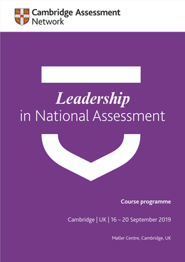 Leadership in National Assessment