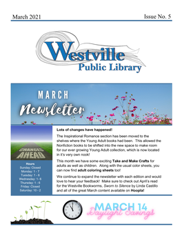 March Newsletter