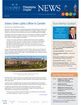 Winter 2015 Newsletter