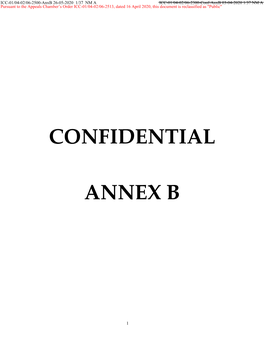 Confidential Annex B