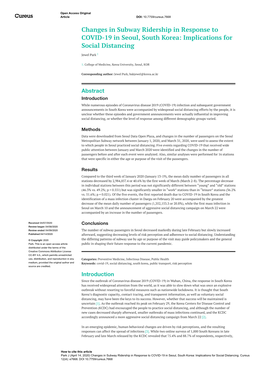 Implications for Social Distancing