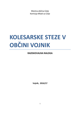 Kolesarske Steze V Občini Vojnik