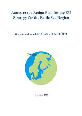 Annex to the Action Plan for the EU Strategy for the Baltic Sea Region