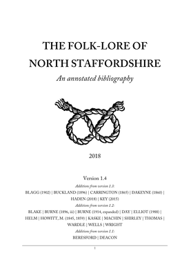 The Folk-Lore of North Staffordshire