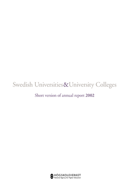 Swedish Universities&University Colleges