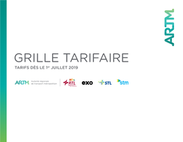 Grille Tarifaire