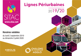 Lignes Périurbaines 2019/20