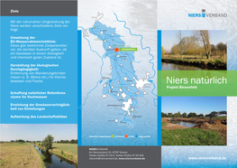 Niers Natürlich Fritzbruch KREFELD Projekt Binnenfeld Schaffung Natürlicher Retentions- NETTETAL Räume Für Hochwasser Nierssee Damm VIERSEN