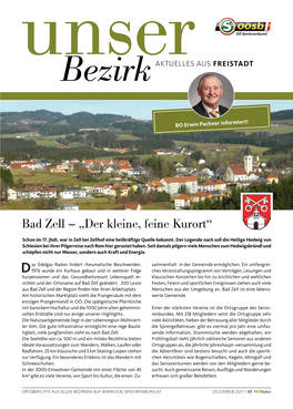 Bad Zell – „Der Kleine, Feine Kurort“