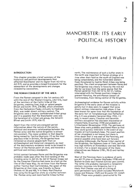 Manchester: Its Early Political History