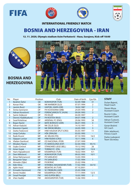 Bosnia and Herzegovina - Iran 12