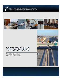 PORTS-TO-PLAINS Corridor Planning