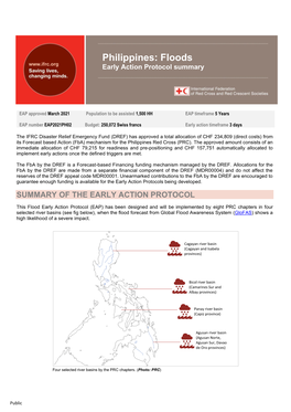 Philippines: Floods Early Action Protocol Summary