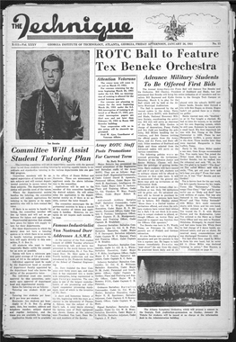 ROTC Ball to Feature Tex Beneke Orchestra