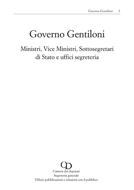 Governo Gentiloni I