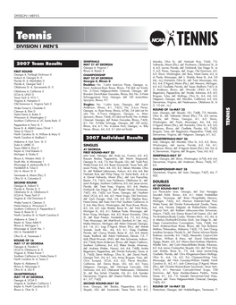 NCAA Men's Tennis Championship Records