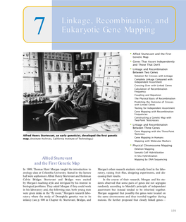 7 Linkage, Recombination, and Eukaryotic Gene Mapping