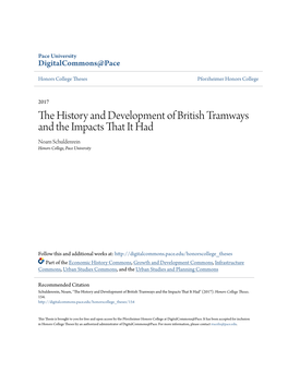 The History and Development of British Tramways and the Impacts