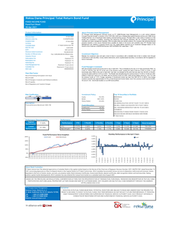 Reksa Dana Principal Total Return Bond Fund FIXED INCOME FUND Fund Fact Sheet 30-Apr-2021