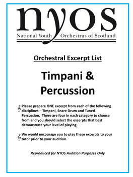 Timpani & Percussion Excerpts