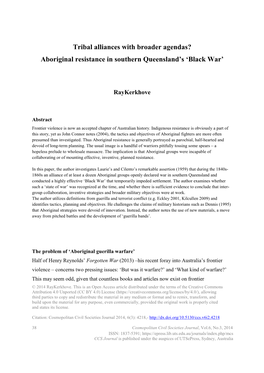 Aboriginal Resistance in Southern Queensland's