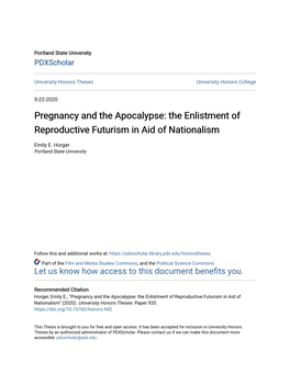 The Enlistment of Reproductive Futurism in Aid of Nationalism