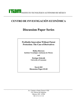 Discussion Paper Series