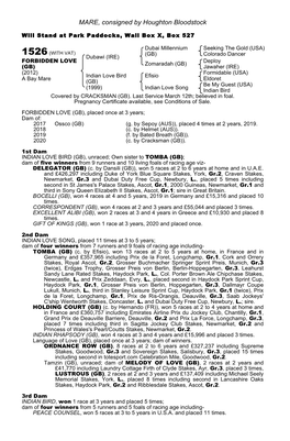 MARE, Consigned by Houghton Bloodstock