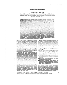 Basaltic-Volcano Systems