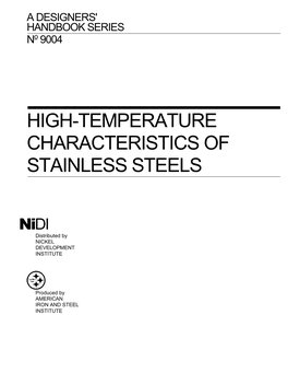 High-Temperature Characteristics of Stainless Steels