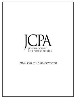 2020 Policy Compendium