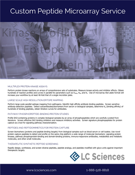 Custom Peptide Microarray Service