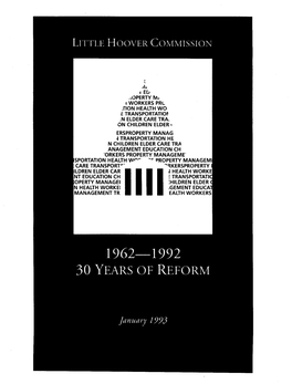 Three Decades of Reform (Report #119, January 1993)