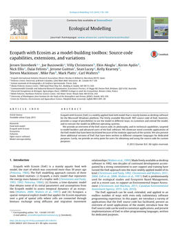 Ecopath with Ecosim As a Model-Building Toolbox: Source Code