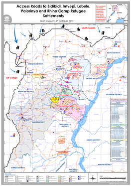 Access Roads to Bidibidi, Imvepi, Lobule, Palorinya and Rhino Camp