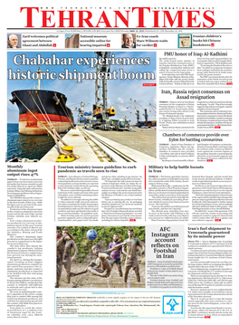Chabahar Experiences Historic Shipment Boom