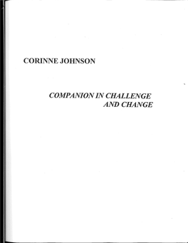 Corinne Johnson Companion in Challenge and Change