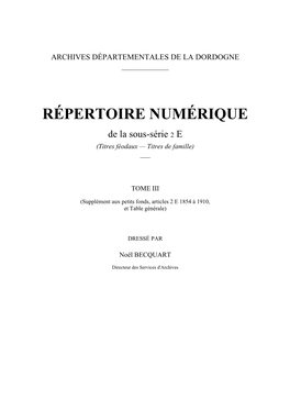 Répertoire Numérique