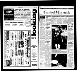 Cranford Chronicle October 12, 2000 MARANO&SONS Leaves Aren't the Only Things Falling