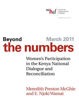 Women's Participation in the Kenya