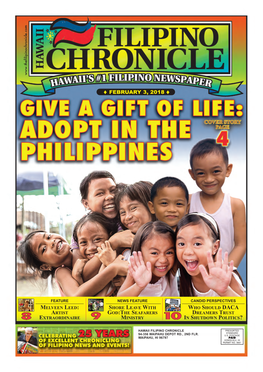 February 3, 2018 Hawaii Filipino Chronicle  1