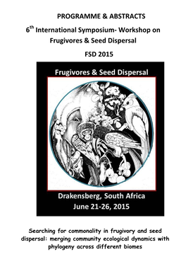 Workshop on Frugivores & Seed Dispersal FSD 2015