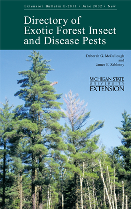 Directory of Exotic Forest Insect and Disease Pests