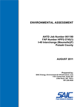 Interchange Environmental Assessment 08.18.11