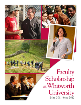 Faculty Scholarship at Whitworth University: 2011-12