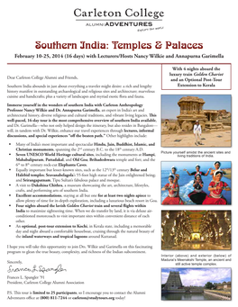 Southern India: Temples & Palaces