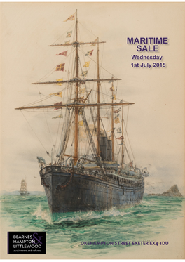 MARITIME SALE Wednesday 1St July 2015