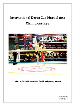 International Korea Cup Martial Arts Championships