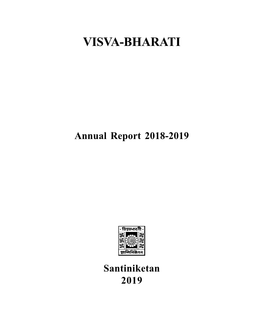 Annual Report 2018-2019 Santiniketan 2019